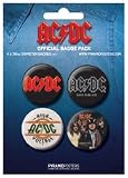 BP80081 AC-DC Badge Pack - Set of 4 badges