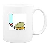Mug with water, cage, bottle, pet, hamster, drinking