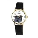 Reflex - 1014211G - Montre Homme - Quartz analogique - Bracelet Noir - Ecran Blanc orné d'un Staffordshire Bull Terrier