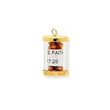 14 Karat Gold Mustard Seeds Capsule Charm