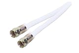 Quest Tech 50 Ft White Rg-6 Quad Cable w/ Compression F-male