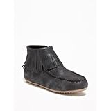 オールドネイビー OLD NAVY/ メタリックフリンジブーティーズ ブラックジャック シューズ 22cm【並行輸入】