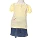 Summer Skirts | Denim Skirt Styles | Toddler Denim Skirts - Whiz Girls Denim Skirt Yellow Top Summer Outfit Toddler Girl 2T