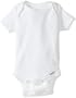 Gerber Brand 4 Pack Organic Onesies, White, 3-6 Months