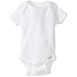 Gerber Brand 4 Pack Organic Onesies, White, 0-3 Months