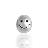Bling Jewelry Smiley Face 925 Sterling Silver Barrel Charm Bead Pandora Troll Compatible
