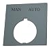 EATON HT8SP67 Standard Legend Plate,Man.Auto