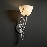 LumenAria Capellini One Light Wall Sconce Metal Finish: Matte Black, Shade Option: Round Flared