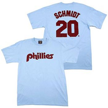Mike Schmidt Phillies Blue MLB Player T-Shirt - XXL