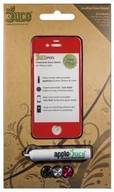 JucePeel Color Glass Screen Protection Kit for iPhone 4/4S - Retail Packaging - Red