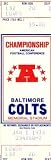 1978 AFC Championship Football Ticket Stub - Baltimore Colts