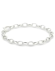 VINANI brand Germany 925 Sterling Silver exclusive Basic Charm Carrier Bracelet solid for Charms Pendants 7" BABS