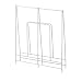 Spectrum 76900 Large Ventilated Shelf Divider, White