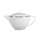 IMAGE OF Jasper Conran China Blue Pinstripe Tea Pot