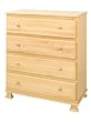 Parker 4-Drawer Dresser in Natural Finish By DaVinci Parker 4-Drawer Dresser in Natural Finish By DaVinci