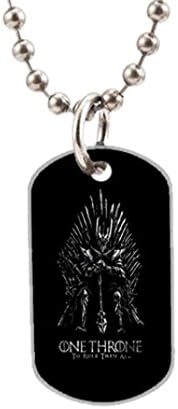 Sauron Game of Thrones design custom Big Size Oval Dog Tag，Silver animal tags，useful as key chain, luggage tag.