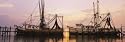 Fishing Boats Moored at a Dock, Amelia River, Amelia Island, Fernandina Beach, Florida, USA Photographic Poster Print by Panoramic Images, 120x40