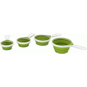 Chef'n SleekStor 4-Piece Collapsible Measuring Cup Set, Arugula Meringue by Chef'n
