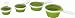 Kitchen & Housewares : Chef'n SleekStor 4-Piece Collapsible Measuring Cup Set, Arugula/Meringue