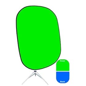 Savage Chroma Green/Blue Collapsible Background w/ Stand