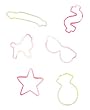 Zany Bandz Shaped Rubber Bands Bracelets 24Pack Hollywood Glows In The Dark!