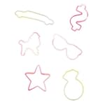 SAVE $5.46 - Zany Bandz Shaped Rubber Bands Bracelets 24Pack Hollywood Glows In The Dark! $0.49