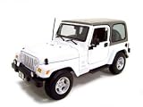Jeep Wrangler Sahara Diecast Model White 1:18 Die Cast Car
