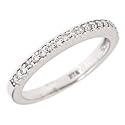 10k White Gold Diamond Wedding Anniversary Band Ring (0.22 Cttw, SI-I Clarity, H-I Color)