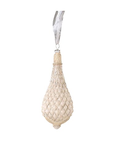Sage & Co. XAO14582CR Drop Finial Glass Ornament Sage & Co. XAO14582CR Drop Finial Glass Ornament