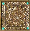 Bronze Sun Embossed Seals
