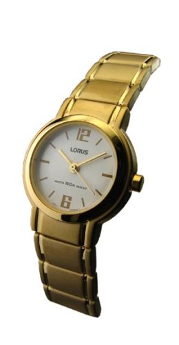 WOMENS LORUS SEIKO STEEL GOLD WATCH RS14