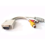 7 Inch VGA Adapter to TV S-Video RCA Out Cable