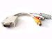 CablesToBuy™ 7 Inch VGA Adapter to TV S-Video RCA Out Cable