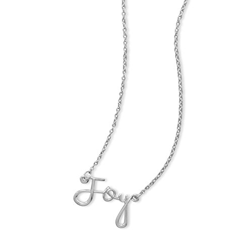 Rhodium Plated “Joy” Necklace 925 Sterling Silver
