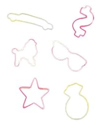 Zany Bandz Shaped Rubber Bands Bracelets 24Pack Hollywood Glows In The Dark!
