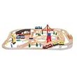 Melissa & Doug Deluxe Wooden Railway Set