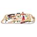 Toys : Melissa and Doug Deluxe Wooden Railway Set