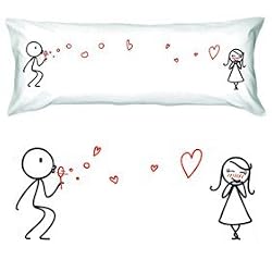 BoldLoft "From My Heart to Yours" Valentines Body Pillowcase-Romantic Valentines Gifts for Couples,Cute Valentines Day Gift Ideas,Good Couple Gifts for Valentines,Romantic Anniversary Gifts
