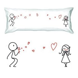 BoldLoft "From My Heart to Yours" Valentines Body Pillowcase-Romantic Valentines Gifts for Couples,Cute Valentines Day Gift Ideas,Good Couple Gifts for Valentines,Romantic Anniversary Gifts