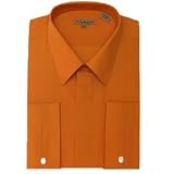 Orange French Cuff Dress Shirt