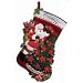 Bucilla Santa Poinsettia Tree StockingKit [Warning: Choking hazard small parts]