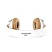 AILIHEN C8 Lightweight Headphones with Microphone and Volume Control for iPad Tablets iPhone iPod Smartphones Laptop Computer PC Mp3/4 (White/Brown)