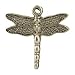 24mm Dragon Fly Charm - Casting - Antique Silver : Pack of 10