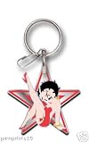 Betty Boop Star Enamel Key Chain