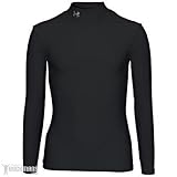 Girl's Under Armour Coldgear Mock Turtleneck - Black - in Various Sizes