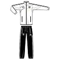 adidas DFB Trainingsanzug EM 2012 white/black