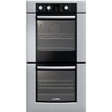 Bosch 300 Series: HBN350UC 27'' Double Electric Wall Oven with Convection Bake & Roast in Upper Oven