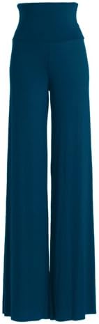 VIV Collection Women's Solid Wide Leg Palazzo Boho Gaucho Pants