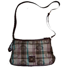 Ladies Liz Claiborne Purse Handbag Plaid O Heritage Mosaic O w  Key Chain