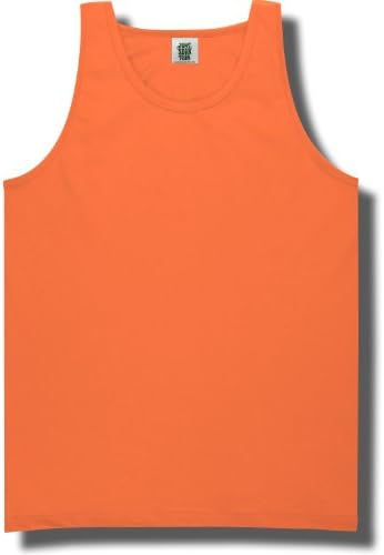 Adult Bright Neon Tank Top in Neon Orange - Large